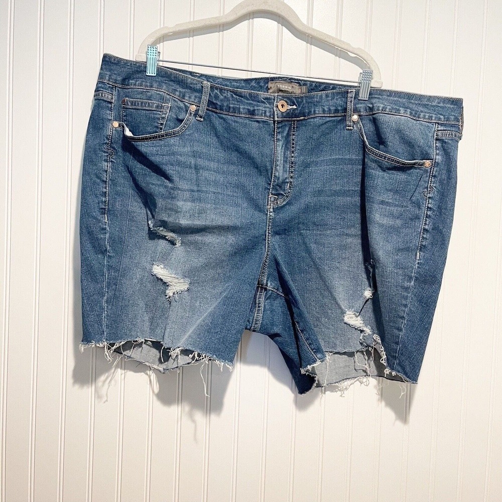 Torrid Denim Cutoff Shorts Size 26